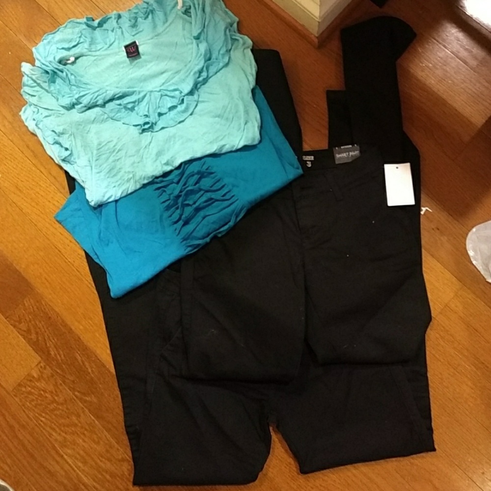 Two pair black smart pants